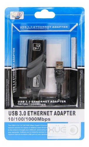 Imagen 3 de 3 de Convertidor Adaptador De Lan Red Rj45 Ethernet A Usb 3.0