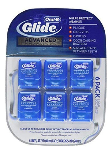 Oral-b Glide Pro-health Advanced Floss, 6 Unidades (paquete