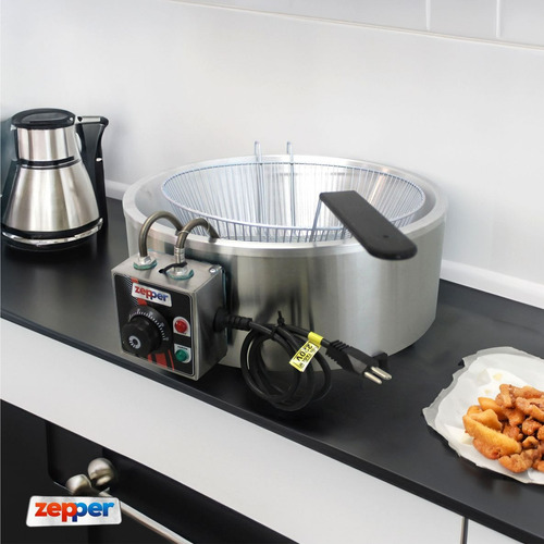Tacho Fritador Elétrico 7 Litros 220v Progás Pr-70e Cor Aço Inoxidável Frequência 50 Hz X 60 Hz