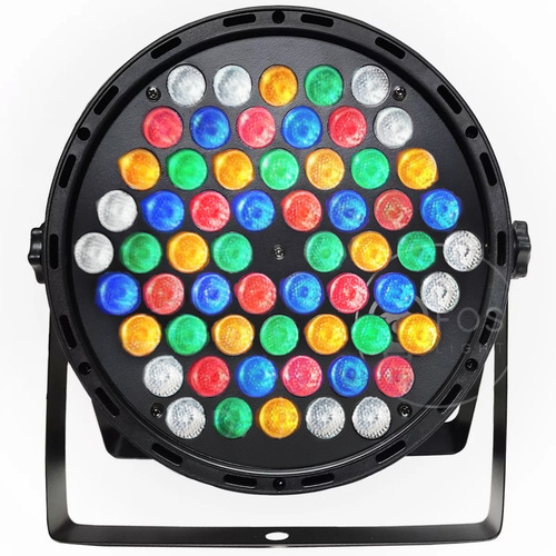 Kit 6 Refletor Canhão Led Par64 Rgbwa 60 Leds 5w Jdb-6053