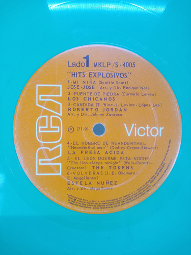 Lp Hits Explosivos Fresa Acida/tokens/los Chicanos Etc 1971 (Usado)