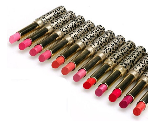 Tinte Labial K, 12 Unidades, Lote De Maquillaje Leopard Mois