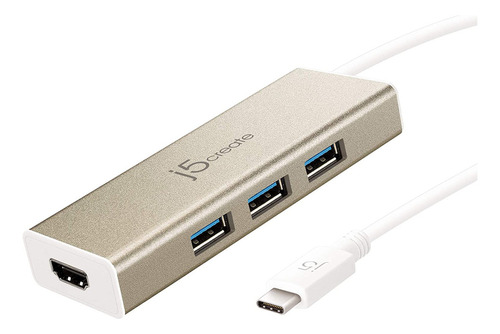 Usb 3.1 Tipo C 3 Puertos Hub Con Hdmi