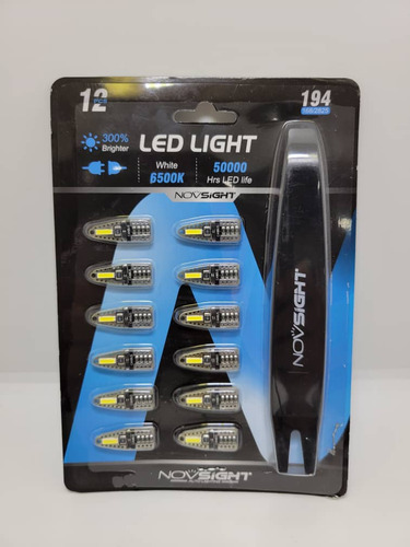 Muelitas T10 2 Leds Blister De 12 Und Con Paleta Plástica 