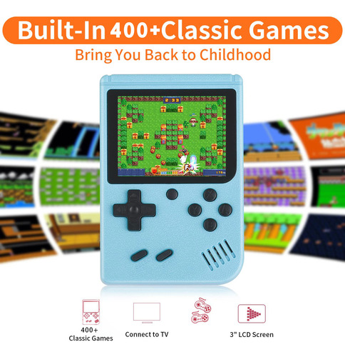 Consol De Juegos De Rompecabezas De Tv Retropara Niños400en1
