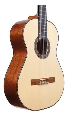 Imagen 3 de 4 de Guitarra criolla clásica La Alpujarra 90 para diestros natural ébano brillante