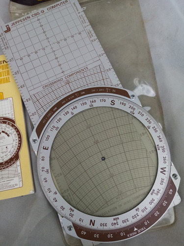Jeppesen E-6b Computador De Vuelo Metálica (Usado)
