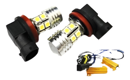 2 X 9005 Hb3 Cree 12 Smd Led Proyector Antiniebla Luz W/resi