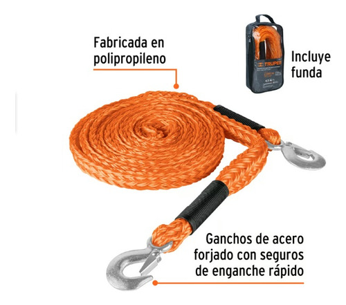 Cuerdas Con Ganchos Para Remolque,truper