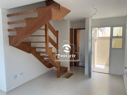 Apartamento Triplex Com 2 Dormitórios À Venda, 75 M² Por R$ 330.000,00 - Vila América - Santo André/sp - At0025