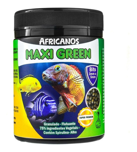 Ração Maxi Green 75% Vegetal 110g Maramar