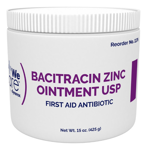 Wecare Bacitracin Zinc Ungüento - Dynarex - 15 Oz.