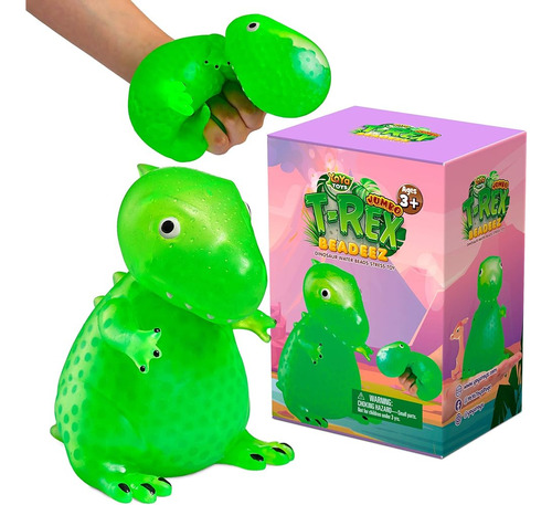 Yoya Toys Beadeez T Rex Squishy Dinosaur Bolas Para Aliviar 