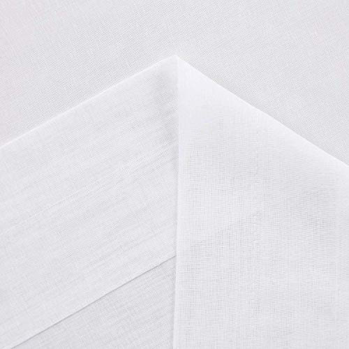 Cortinas Transparentes Tipo Lino, Juego De 2 Paneles