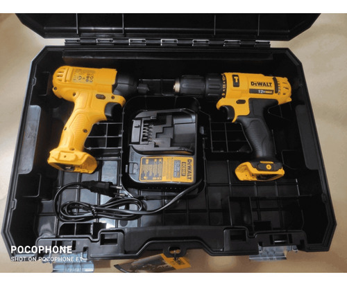Combo Parafusadeira + Chave Impacto 12v Dck202c2t-br Dewalt
