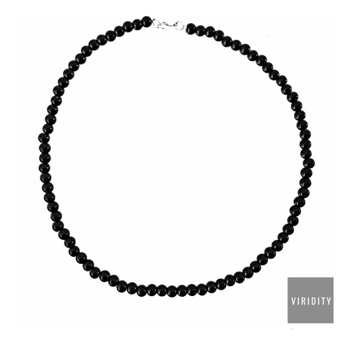 Collar Perlas Negras Hombre Mujer Chocker Playero Playa