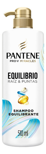 Shampoo Equilibrante Pantene Equilibrio Raíz Y Puntas 510 Ml