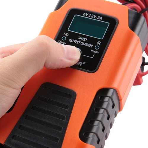 Cargador De Batería De Coche Foxsur, 6 V, 12 V, 2a, 3 Etapas