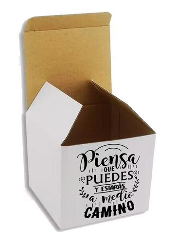 Caja Individual Con Frases Para Empacar Mug Docena Q16