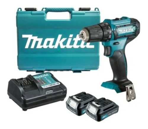 Taladro atornillador inalámbrico Makita HP333DWYE 12V + 2 baterías de 1.5Ah con maletín de transporte