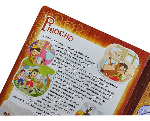 Libro Gigante Cuentos Clásicos Para Niños- Con Rompecabezas