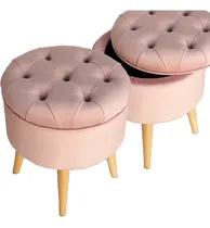 Comprar Puff Nordico Capitone Guardado Tento Tanto- Banqueta Botones