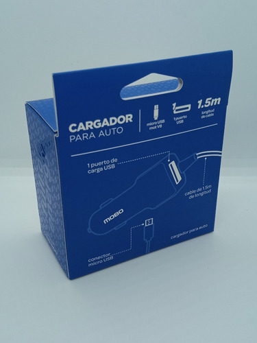 Cargador De Auto Mobo Micro Usb V8 Puerto Usb