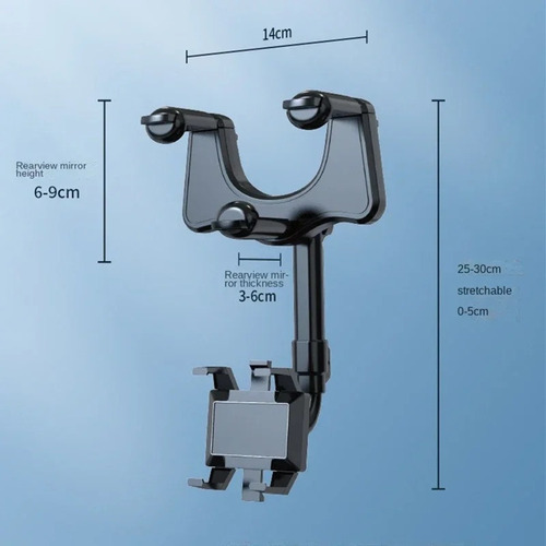 Soporte Base Celular Universal Para Espejo Retrovisor Auto