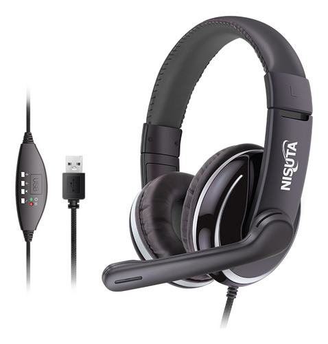 Imagen 3 de 3 de Auricular Usb Tipo Vincha Con Micrófono Pc Gamer Original