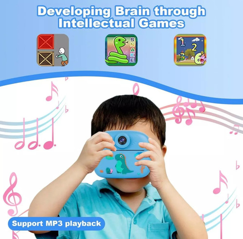 Camara Infantil Con Impresora Digital Instantánea Violeta