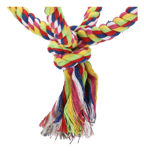 Periquito Ring Toy Bird Cotton Rope Fio De Aço Inoxidável