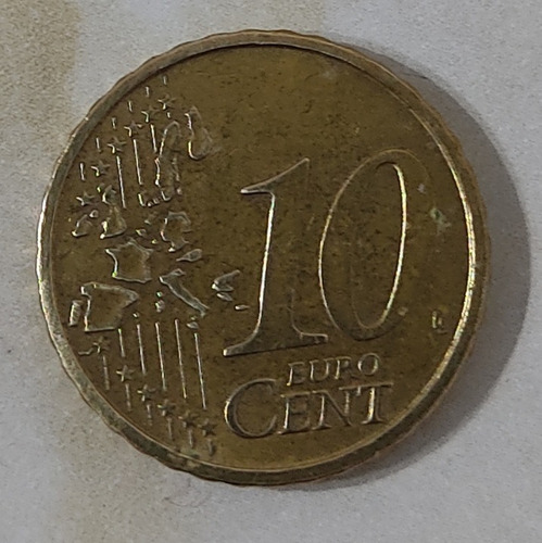 Moneda 10 Euro Cent (francia) 2002