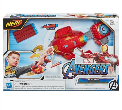 Rayo Repulsor Iron Man Nerf Marvel Hasbro 