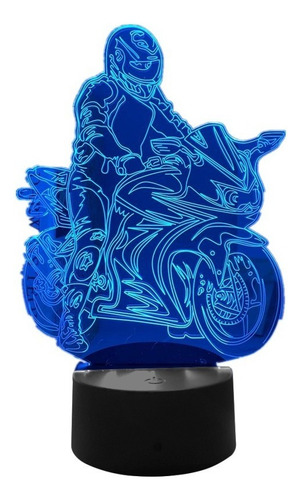 Lámpara 3d Moto Racer Jonathan Rea Figura De Luz De Noche