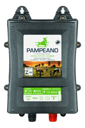 Eletrificador De Cerca Rural Pampeano Pm 130km 1,0j Bivolt