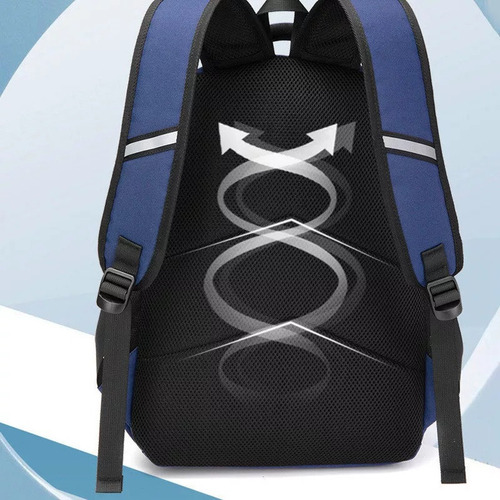 Mochila ortopédica impermeable para niños Astronaut, grados 3-6, color azul