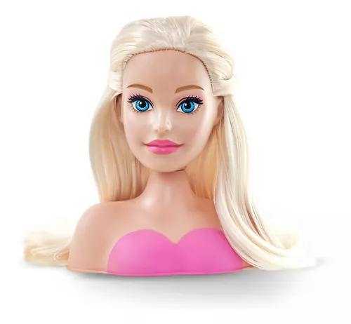 Boneca Barbie Busto Para Pentear e Maquiar Com Acessórios