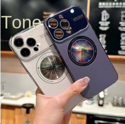 A Capa Magnética Nano Prateada Janela Grande Para iPhone 16