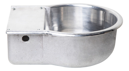 Bebedero automático para animales, perros, caballos, aluminio, 7 L, color plateado