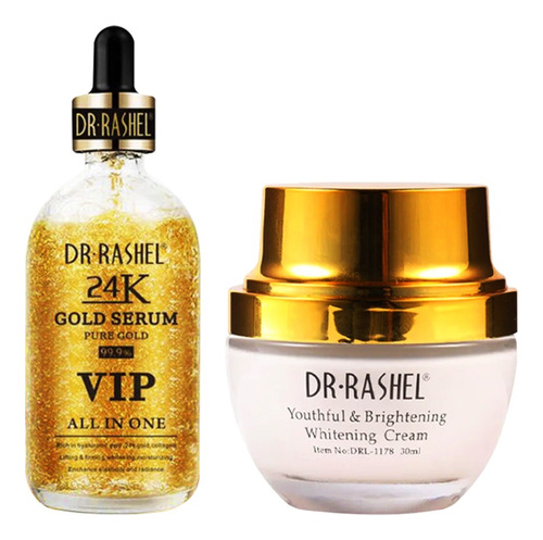 Serum Aclarador 24k Vip + Crema Blanqueadora 24k Gold