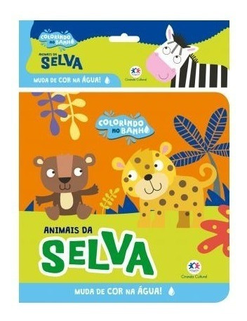 Livro De Banho Colorindo No Banho Animais Da Selva Ciranda