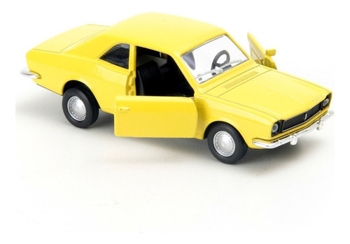 Miniatura Corcel Gti 1973 Ford Coleção Carros Brasileiros Cor Amarelo