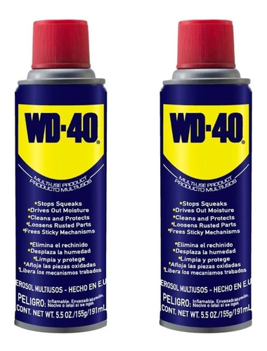 Wd40 Lubricante Multiusos 3 Oz Por Dos Unidades - Wd-40