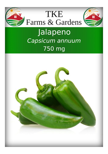 Tke Farms & Gardens - Semillas De Jalapeno Para Plantar, 0.1