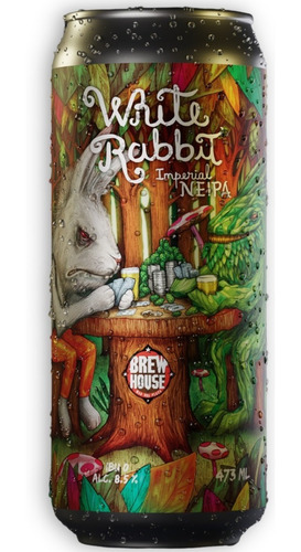  Cerveza Artesanal Brewhouse White Rabbit Neipa Lata 473ml