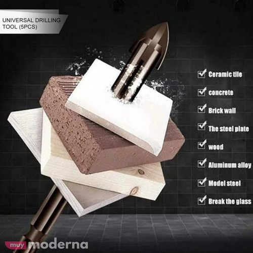 Imagen 3 de 10 de Set De 7 Brocas Universales Multifunción Triangulares Muymo®