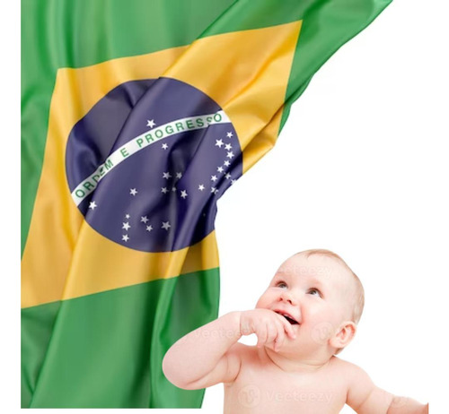 Linda Bandeira Brasil Brasileira Grande 1,5 X 0,9 M Aulas