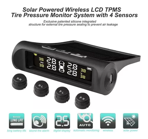 Tpms Kit Sensor Presion Temperatura Neumaticos Externo Solar