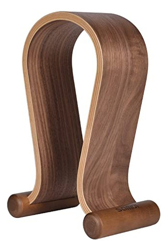 Soporte De Madera Samdi For Beats Para Auriculares, Soporte Para Auriculares, Adecuado Para Los Tamaños De Auriculares, En Color Nogal Marrón