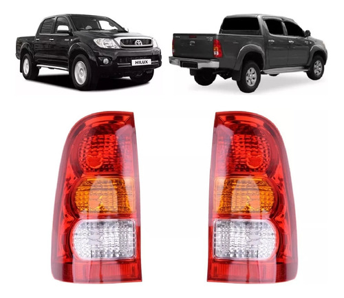 Juego Faro Trasero Hilux Cd Srv 2008 2009 2010 2011 Fitam